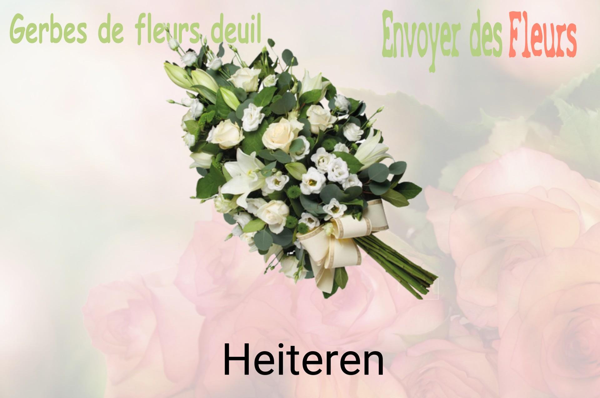 Gerbe de fleurs de deuil livrée à Heiteren